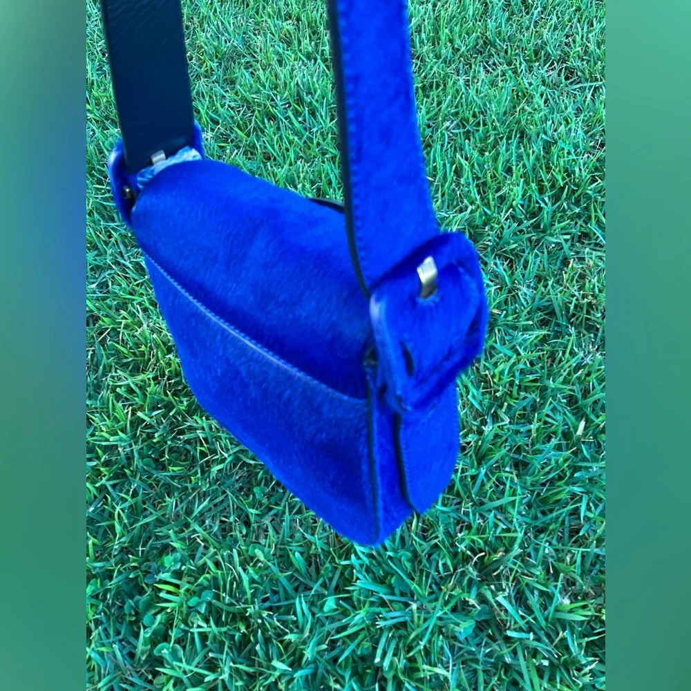 Tory Burch Sawyer Calf Hair Mini Shoulder Bag.